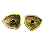 Duo of ceramic candlestick Fat Lava 70s.