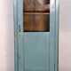 Burmese teak glass cabinet with original blue-gray patina