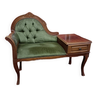 Banquette téléphone vintage