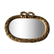 Louis XVI-style gilded wooden vintage mirror 38x27cm
