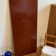Beveled mirror in festoon 123x51 cm from the 60s