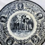 4 assiettes parlantes Vieillard XIXeme