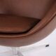The Egg - Model 3316 - Brown leather - Arne Jacobsen - Fritz Hansen