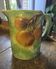 Magnificent rare Pichet Broc Saint Amand 1900 Orange Barbotine