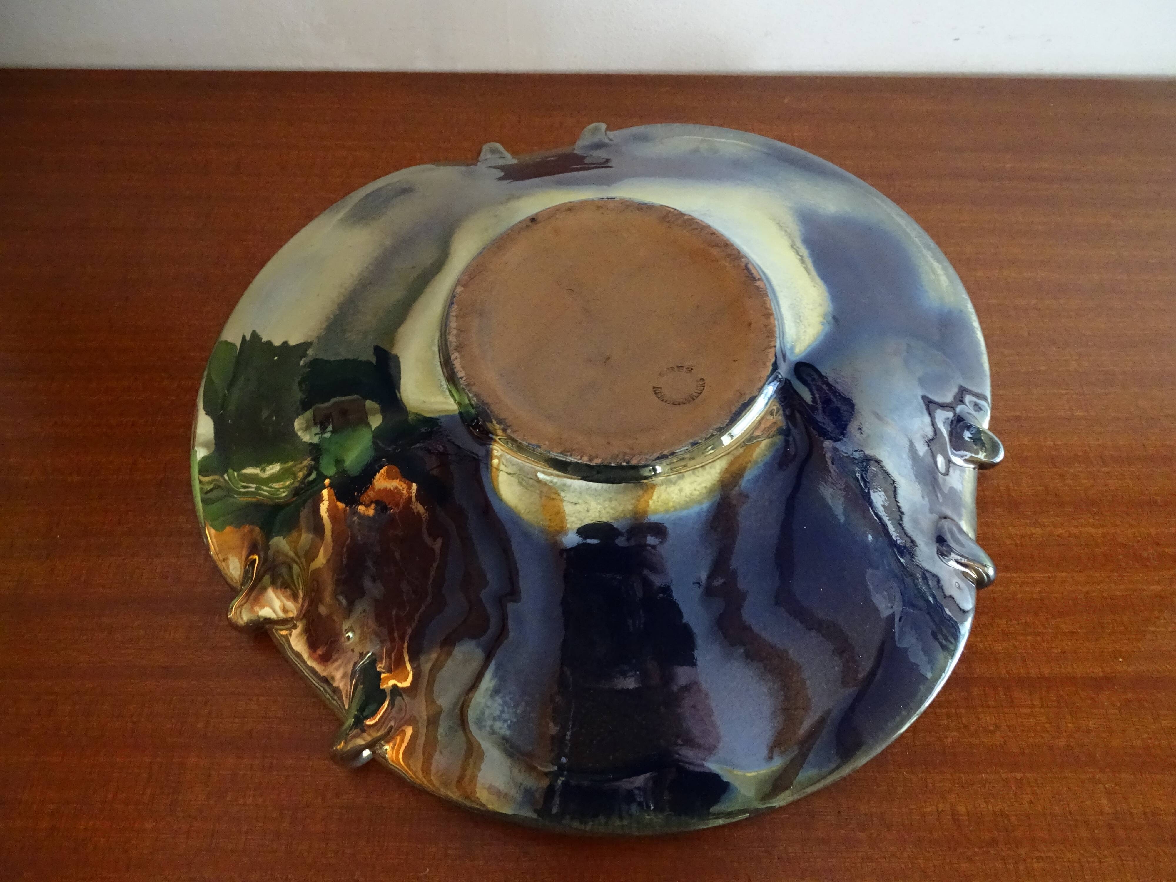Coupe grès flammé de Rambervillers 29,5 cm