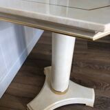 Italian designer pedestal table turri design