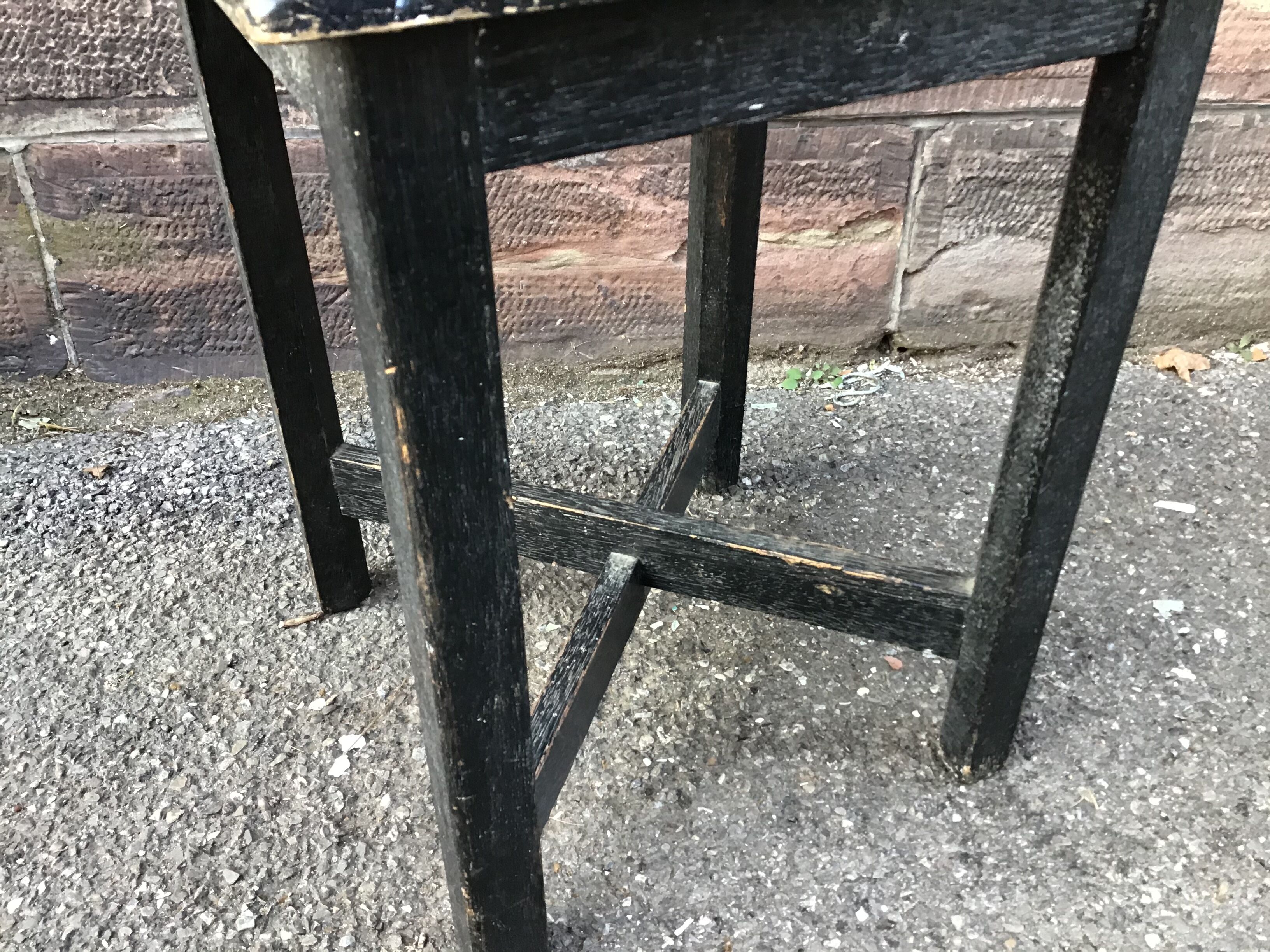 Old farm tabouret