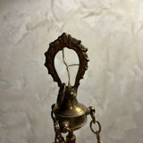 Chandelier with 3 arms in brass 1950/60