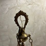 Chandelier with 3 arms in brass 1950/60