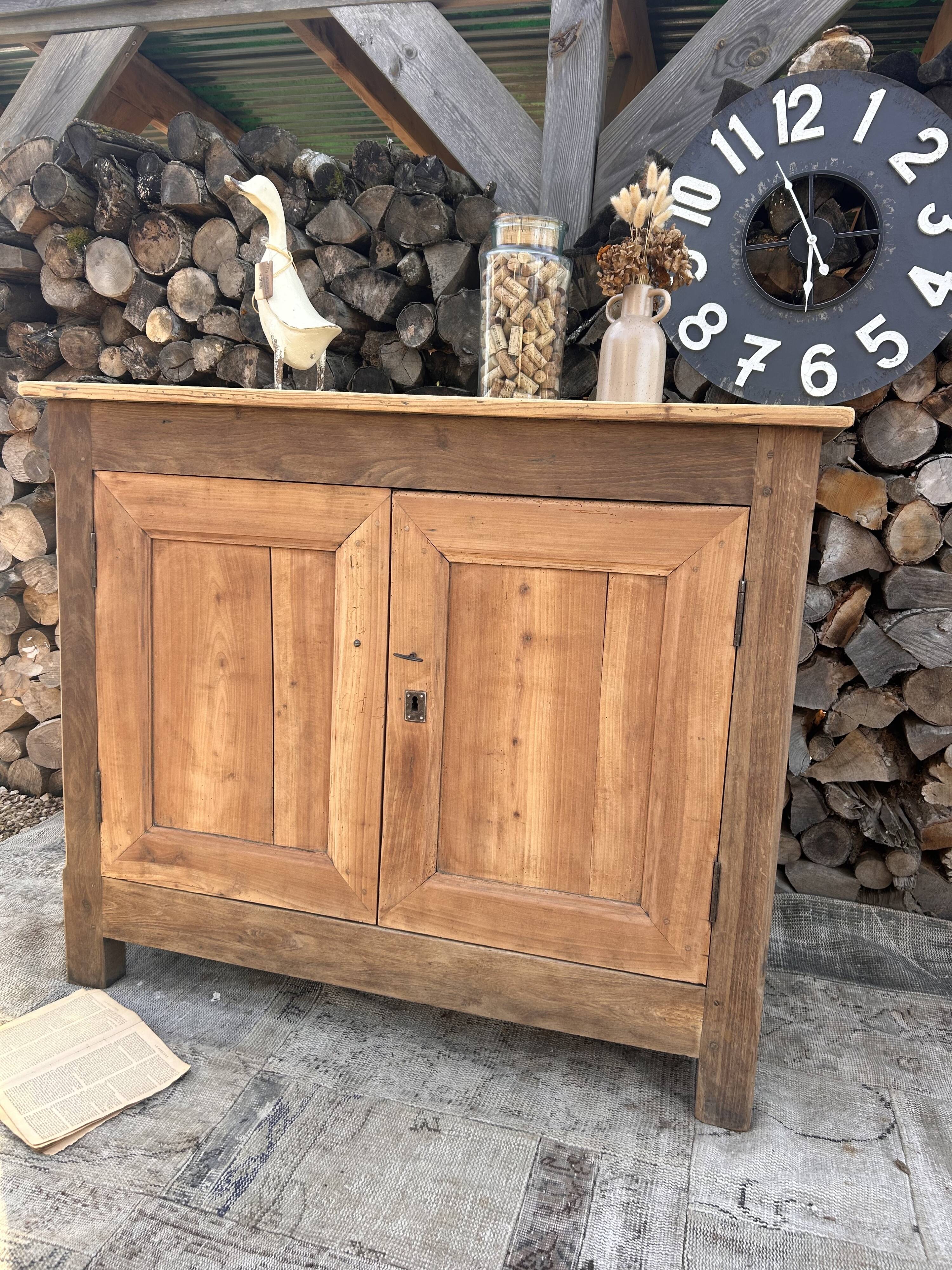 Renovated wooden sideboard