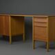 Scandinavian teak & oak desk-sideboard 1950s/60s