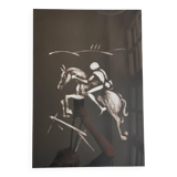 Tableau le cavalier blanc