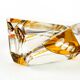 Art Deco ashtray, crystal glass, Huta Julia, Poland, 1960s