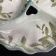 Faiencerie de Saint-Clément - Service dish "called beggar" - Art Deco - Earthenware - Mistletoe décor