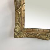 18th century mirror, Louis XVI period, gilded carved wood