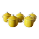 5 small fine porcelain cream pots