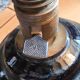 Large Vintage Lamp Base in Glazed Terracotta