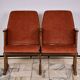 1970s vintage Czechoslovak double cinema seats