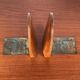 Mid-century Scandinavian wooden bookends, 1960s, set of 2.