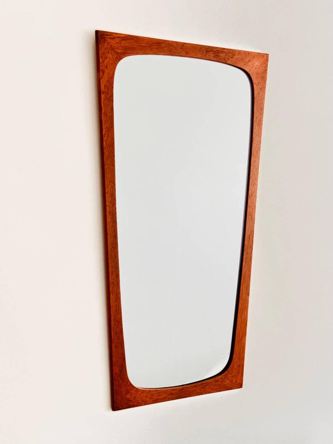 Vintage Danish mirror, teak frame