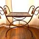 Tabouret vintage curule