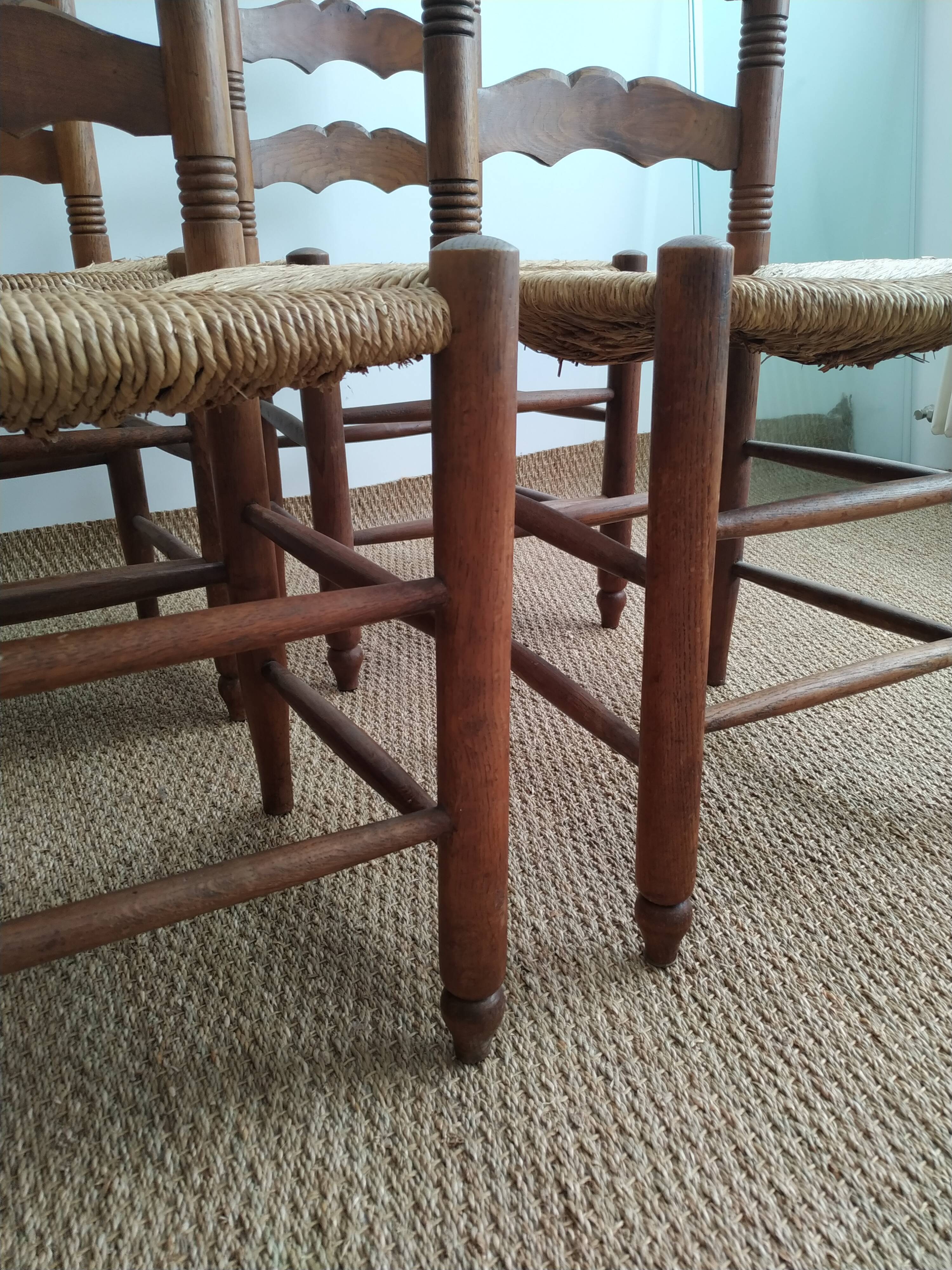 Four mulched chairs Provencal style