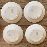Assiettes dépareillées Gien