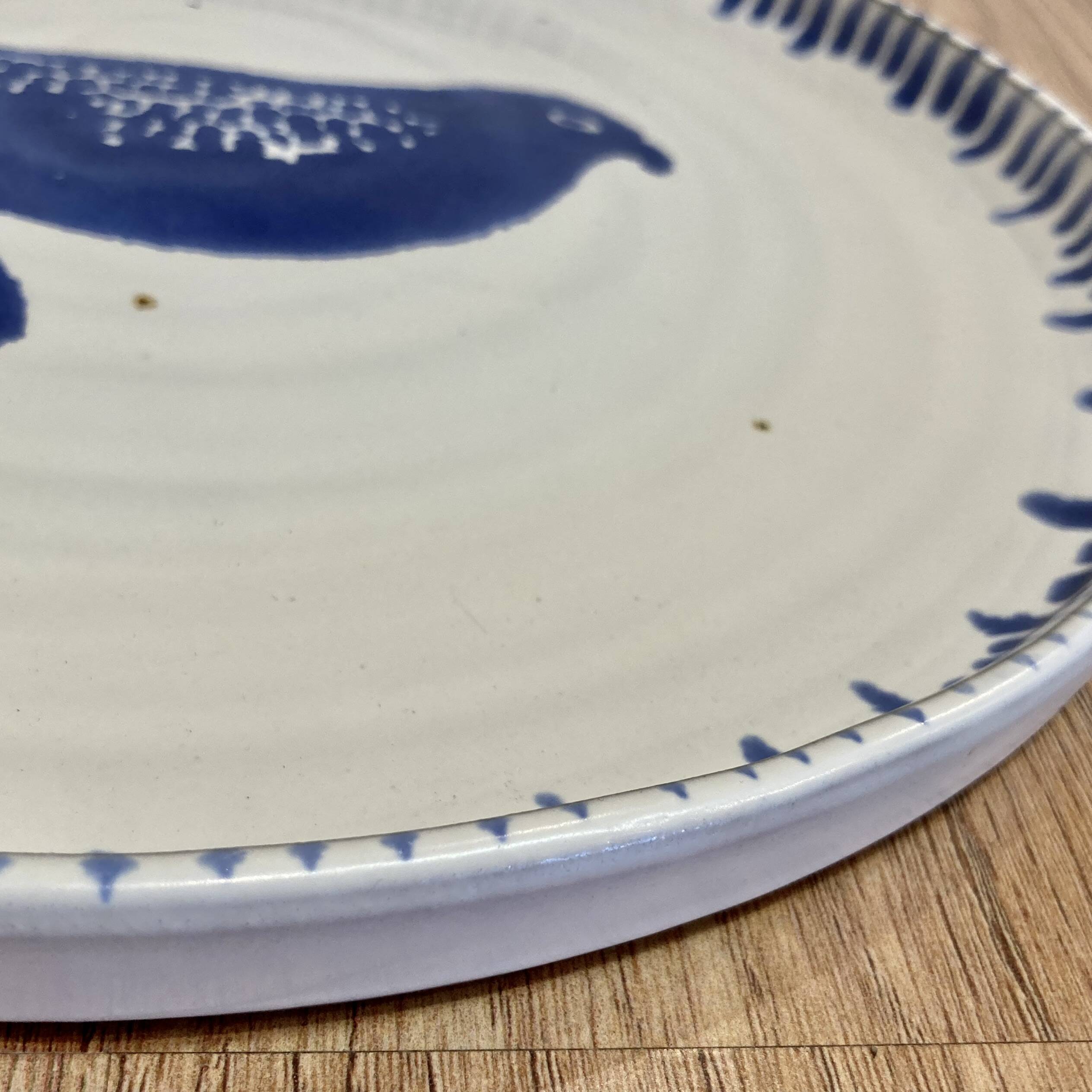 Set of 6 plates, entirely handmade.