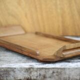 Vintage art deco wooden tray, centerpiece, serving tray