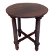 Old small round side table in Dudouyt style