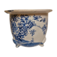 Important blue white porcelain pot cover. Japan. Meiji period (1868 - 1912)