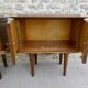 Pair of wooden and marble bedsides, 1960s