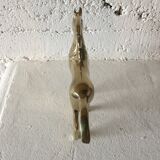 Vintage brass horse sculpture
