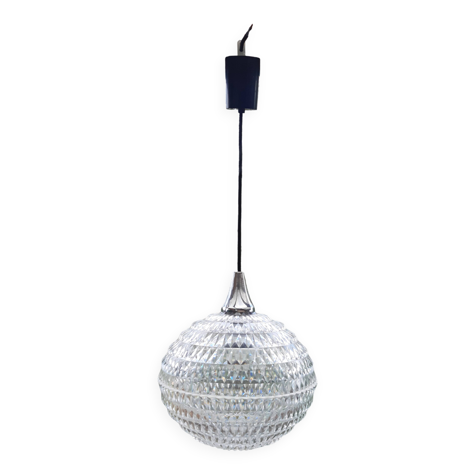 Vintage diamond pendant light