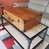 Vintage wooden suitcase