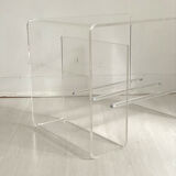 Vintage plexiglass sofa end 80