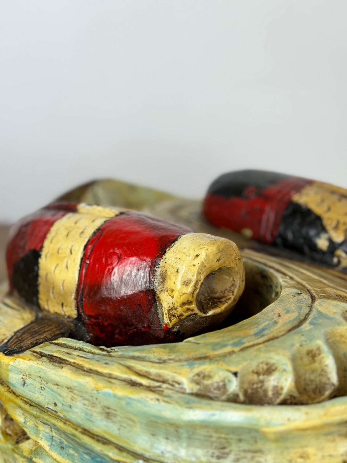 Wooden wall sculpture of Koi Carp, tribal India, mid-20th century.