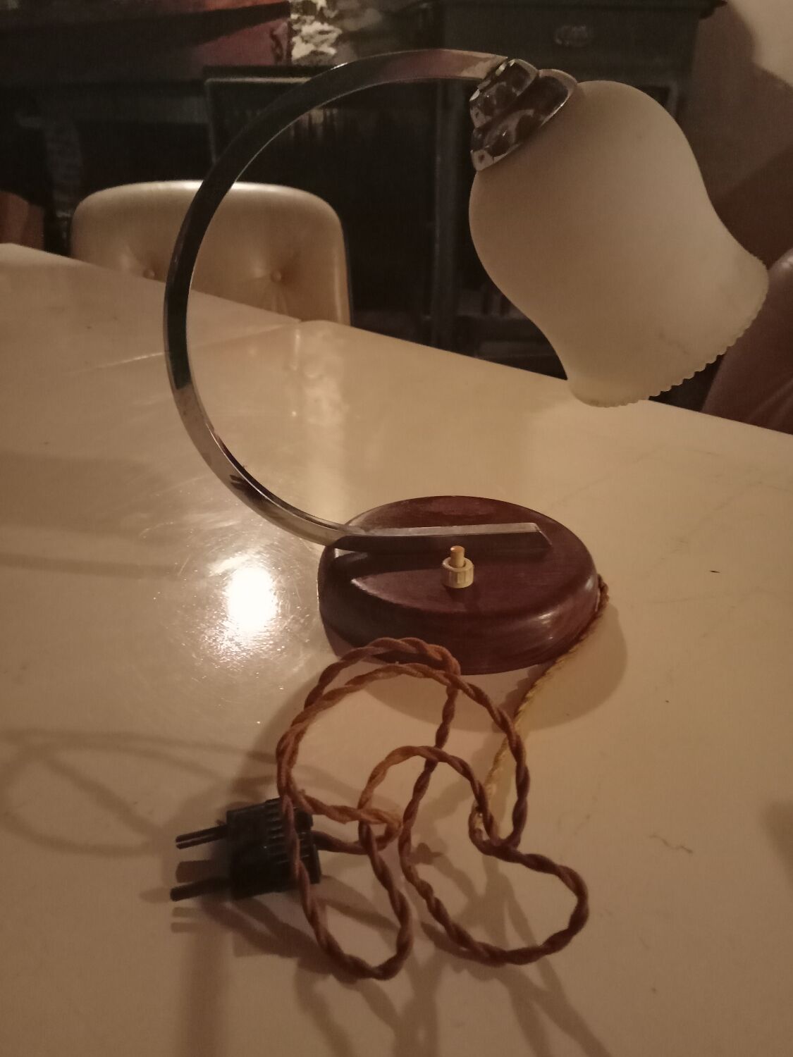 Art Deco opaline lamp