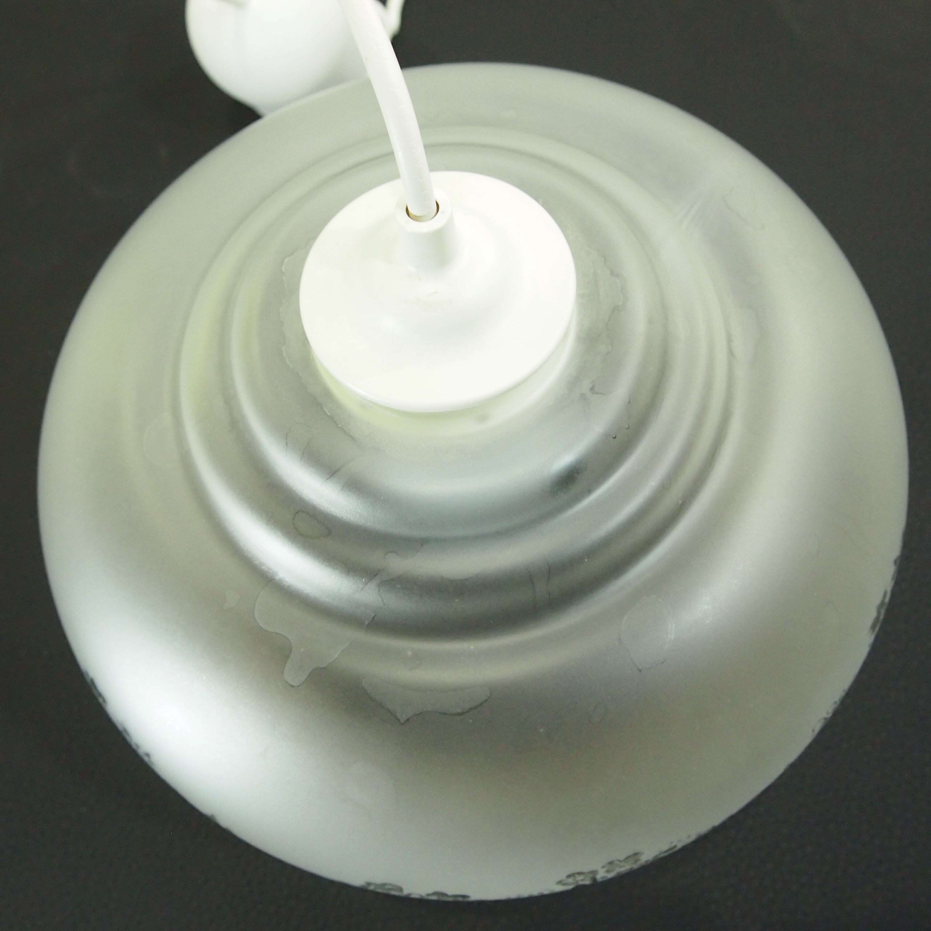 Vintage glass hanging lamp