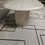 Vintage travertine table 1980"
