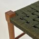 Vintage Stool Danish Papercord Rope Stool Mid Century