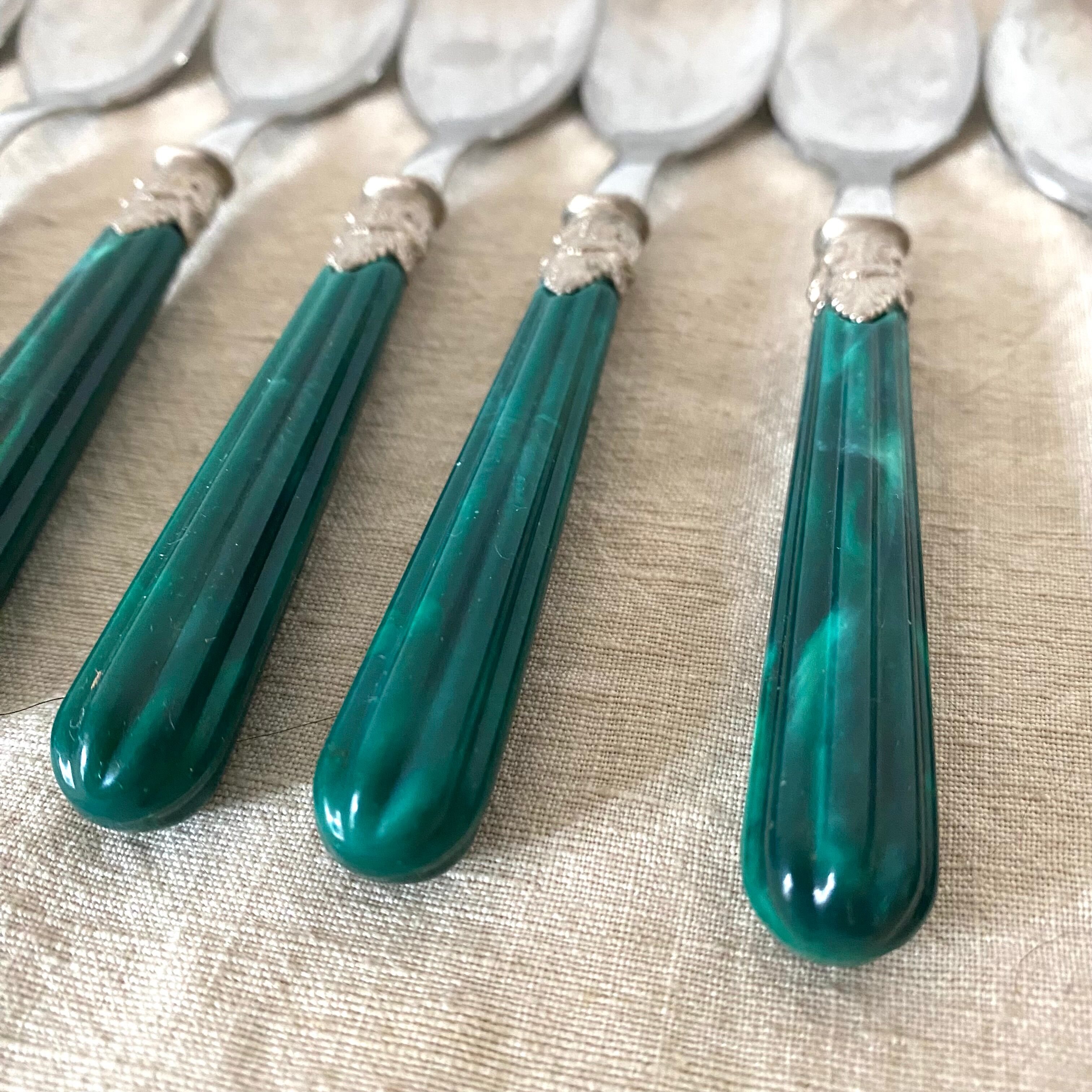 Retro style stainless teaspoon, Italy