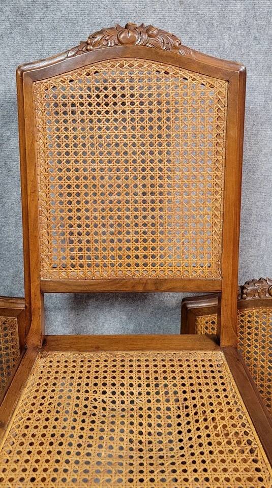 Série de 6 chaises époque Art Déco en noyer vers 1925