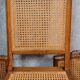 Set of 6 Art Deco walnut chairs from around 1925.