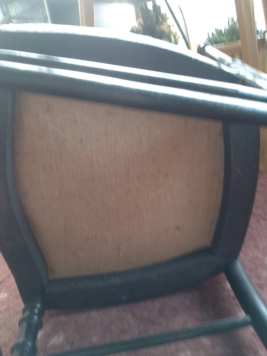 Napoleon III chair in blackened wood