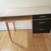Bureau pieds compas vers1970