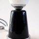 Black and white ceramic and glass lamp