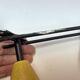 Round iron coat rack and wooden hooks 59 cm