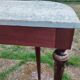 Console ancienne style louis xvi avec plateau marbre