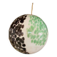 Contemporary Green and Black Murrine Sphere in Murano Glass
